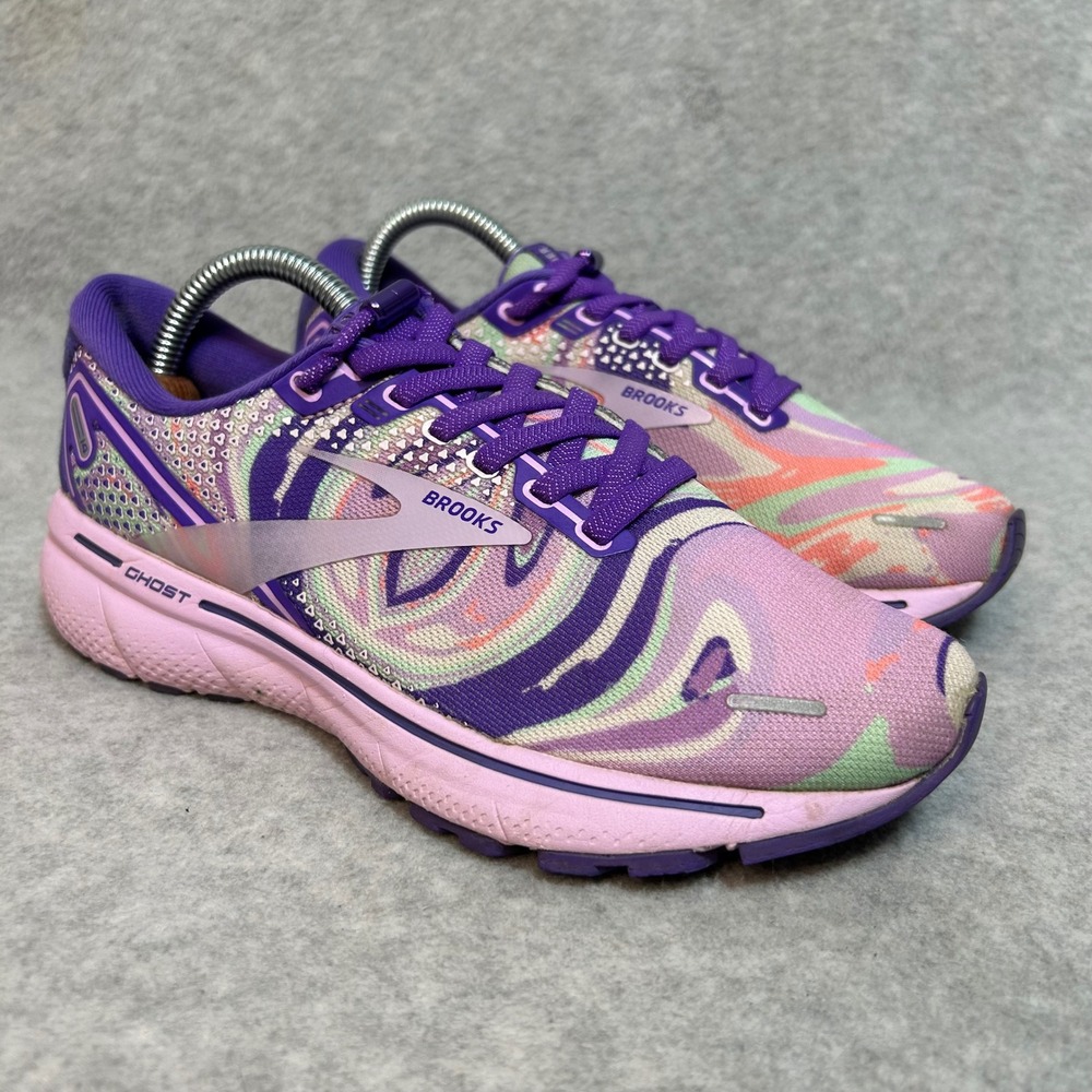 Brooks Ghost 14 Women's Running Shoes Purple Multi Color Size 6.5